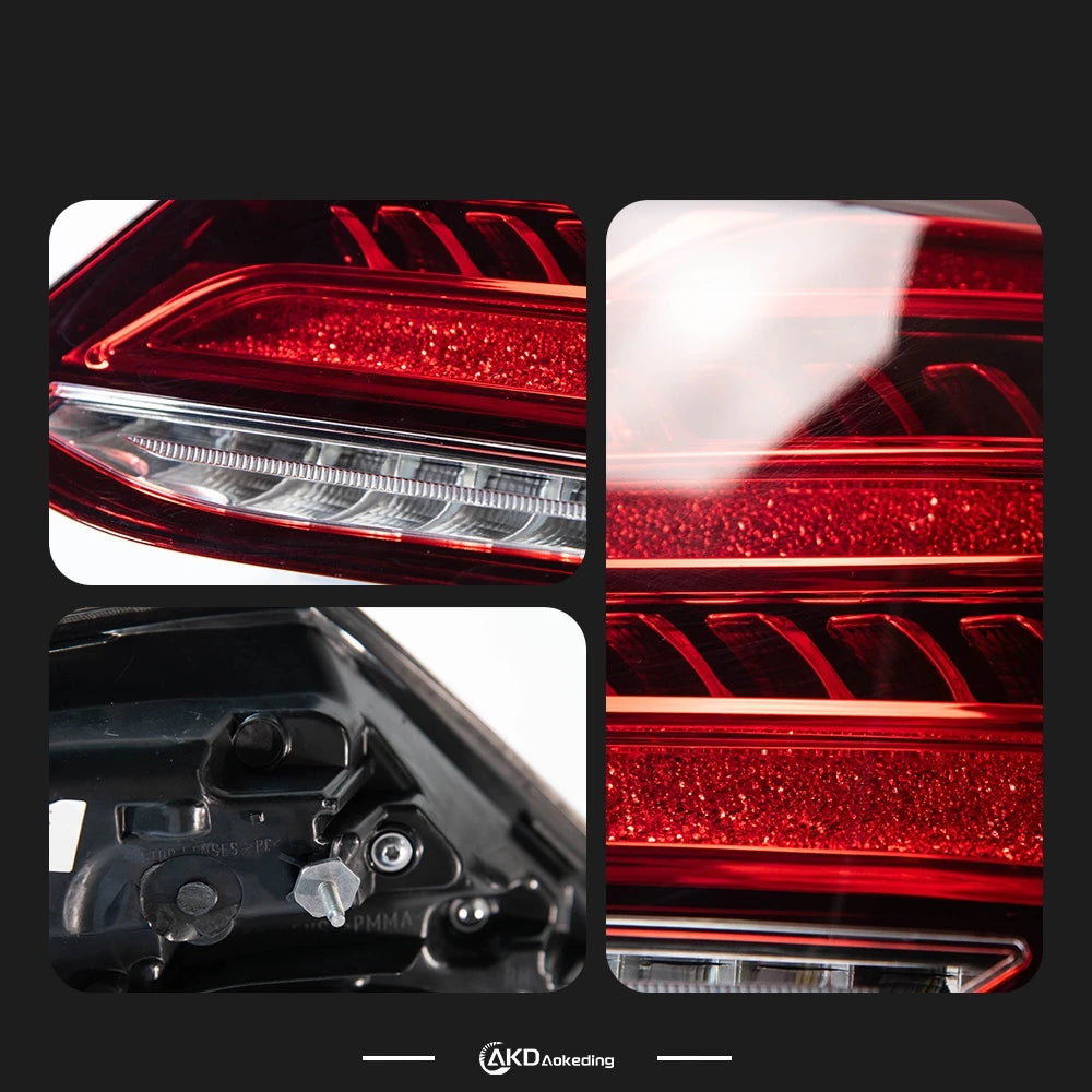 AKD Auto Tail light Parts for BENZ W213 2016-2020 E200 E260 E300 Steering signal Brake reversing light Car Accesorios Modifi
