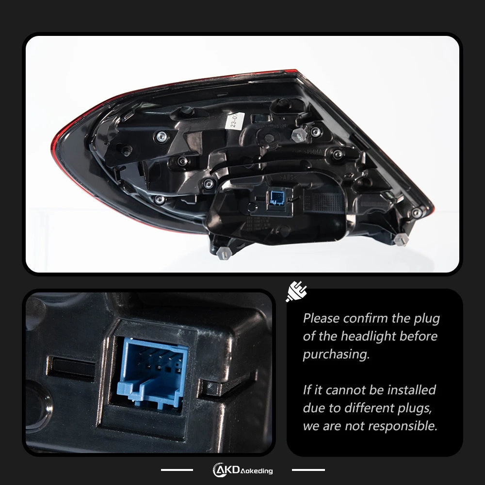 AKD Auto Tail light Parts for BENZ W213 2016-2020 E200 E260 E300 Steering signal Brake reversing light Car Accesorios Modifi