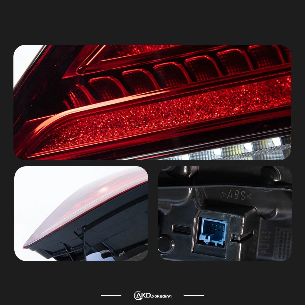 AKD Auto Tail light Parts for BENZ W213 2016-2020 E200 E260 E300 Steering signal Brake reversing light Car Accesorios Modifi